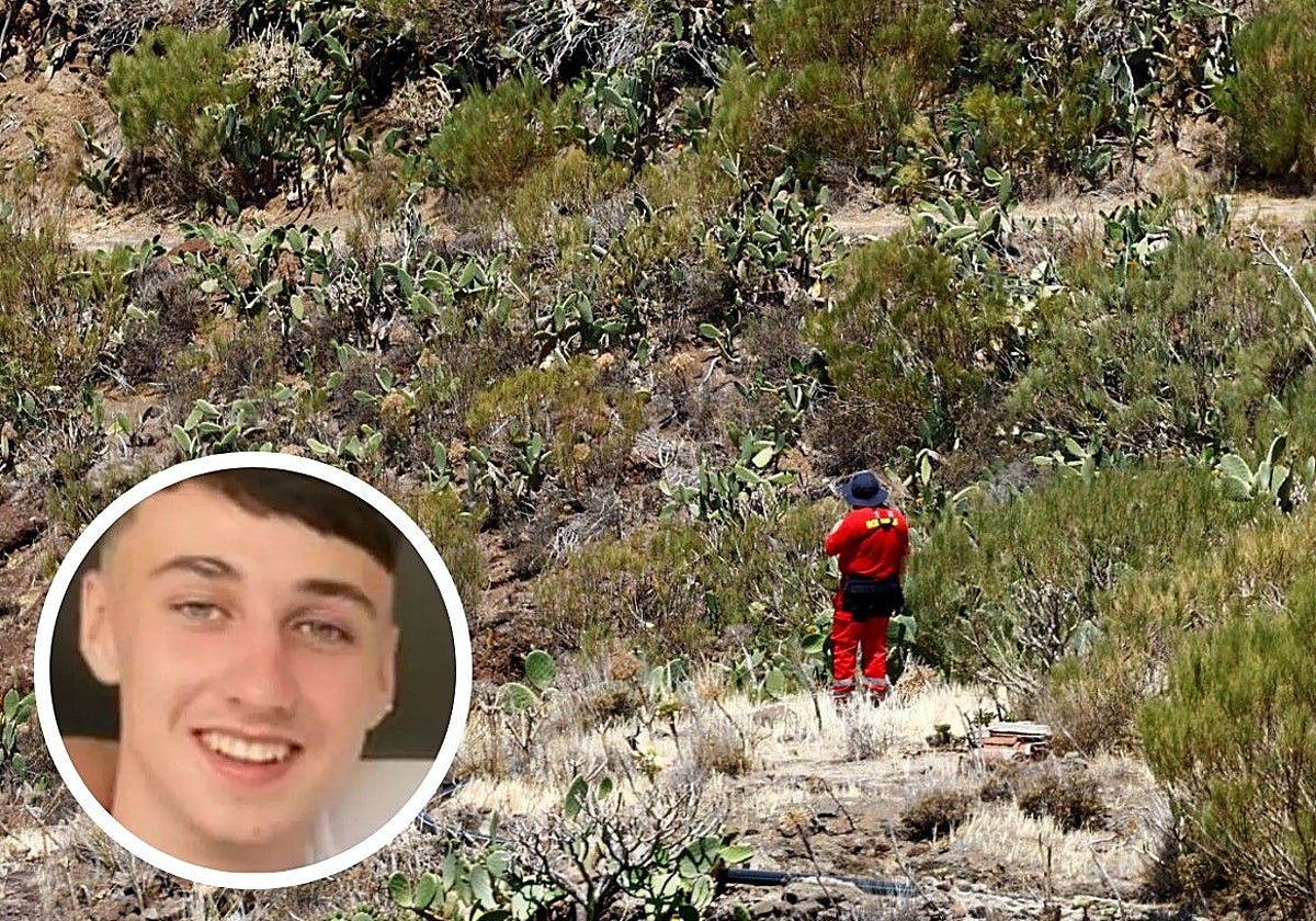 Un operario, durante las tareas de búsqueda de Jay