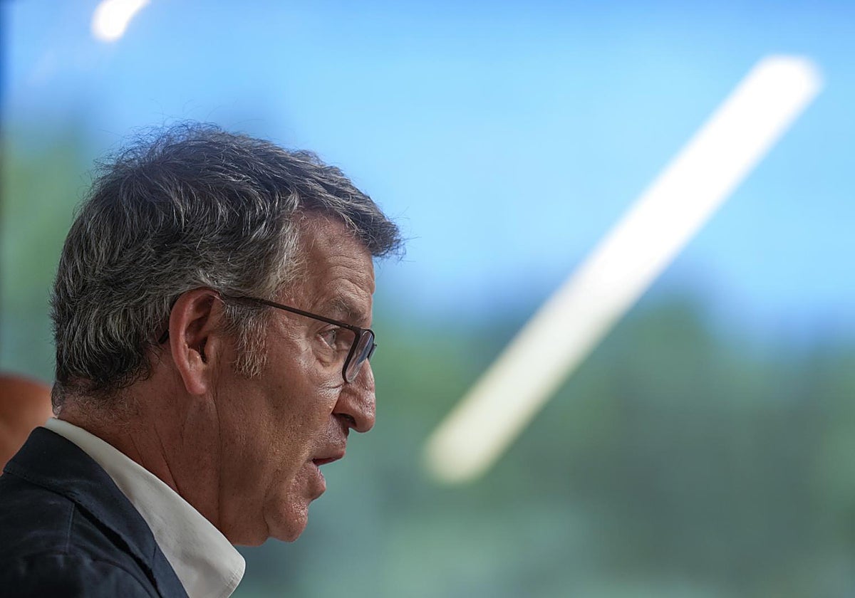 El presidente del Partido Popular, Alberto Núñez Feijóo