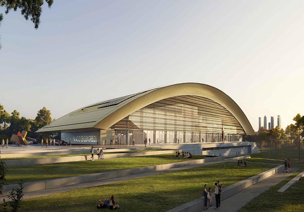 Imagen del proyecto ganador del Palacio de Congresos de Pozuelo