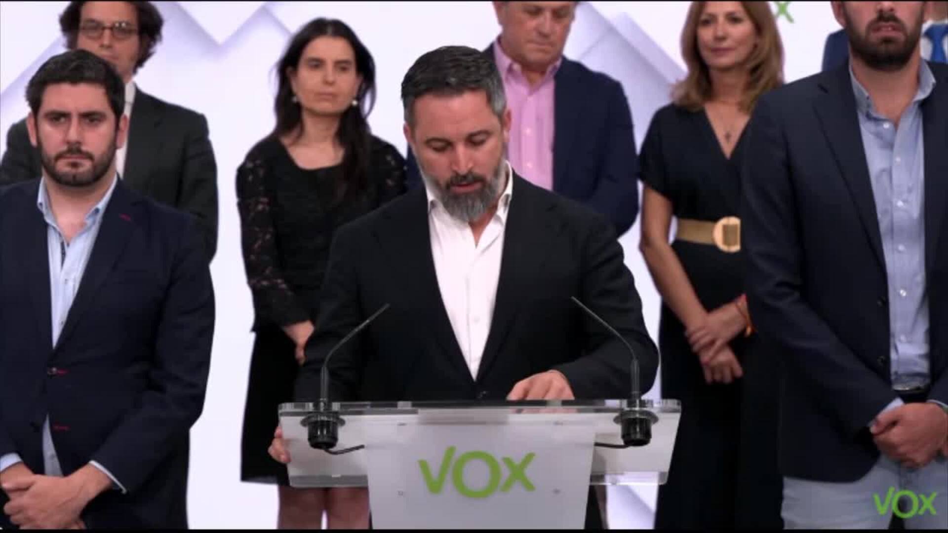 Vox retirará su apoyo al PP para ir a la oposición