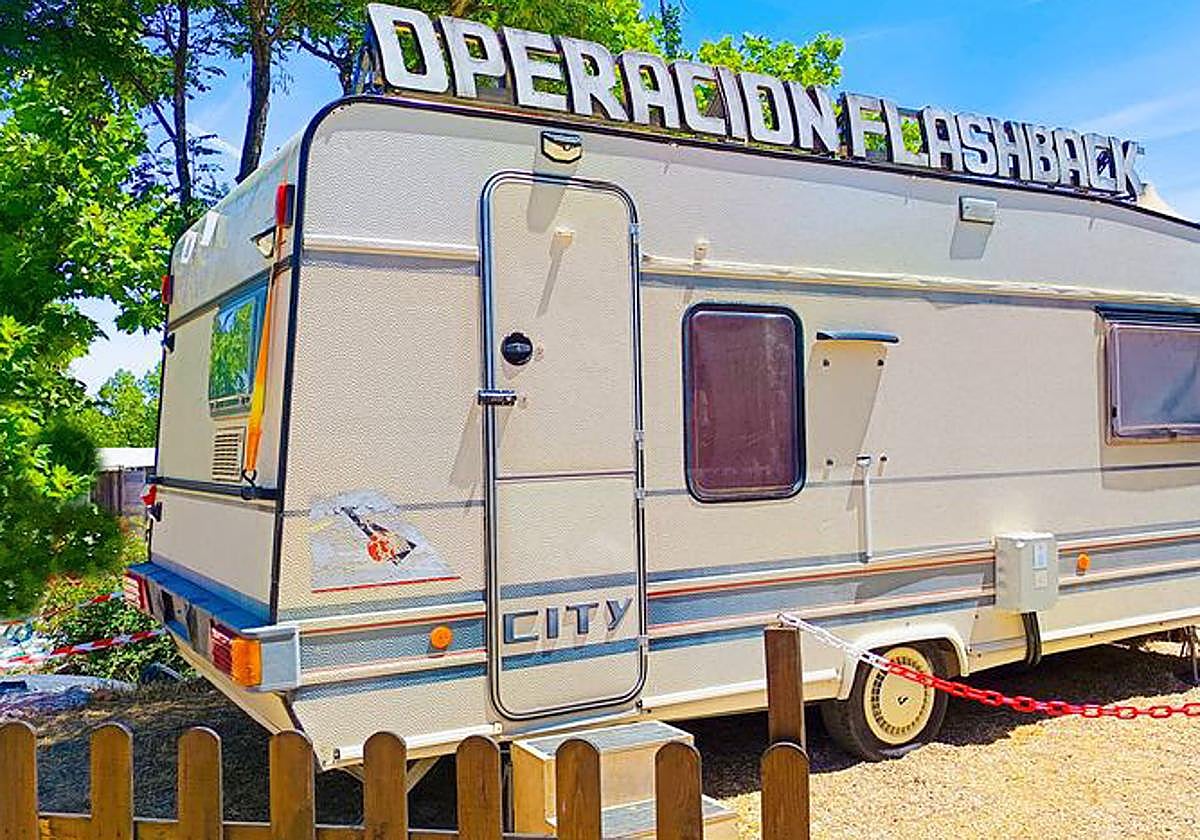 Caravana del 'escape room' del Autocine de Madrid