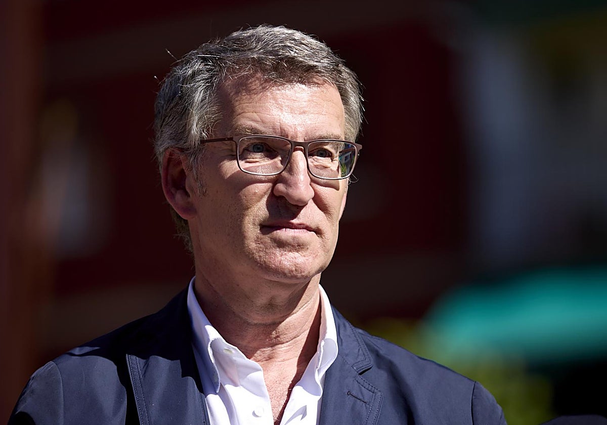 El líder del PP, Alberto Núñez Feijóo