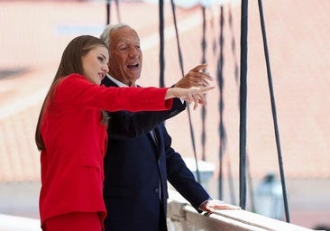 Leonor agradece la «hospitalidad» del pueblo portugués en su primer viaje fuera de España