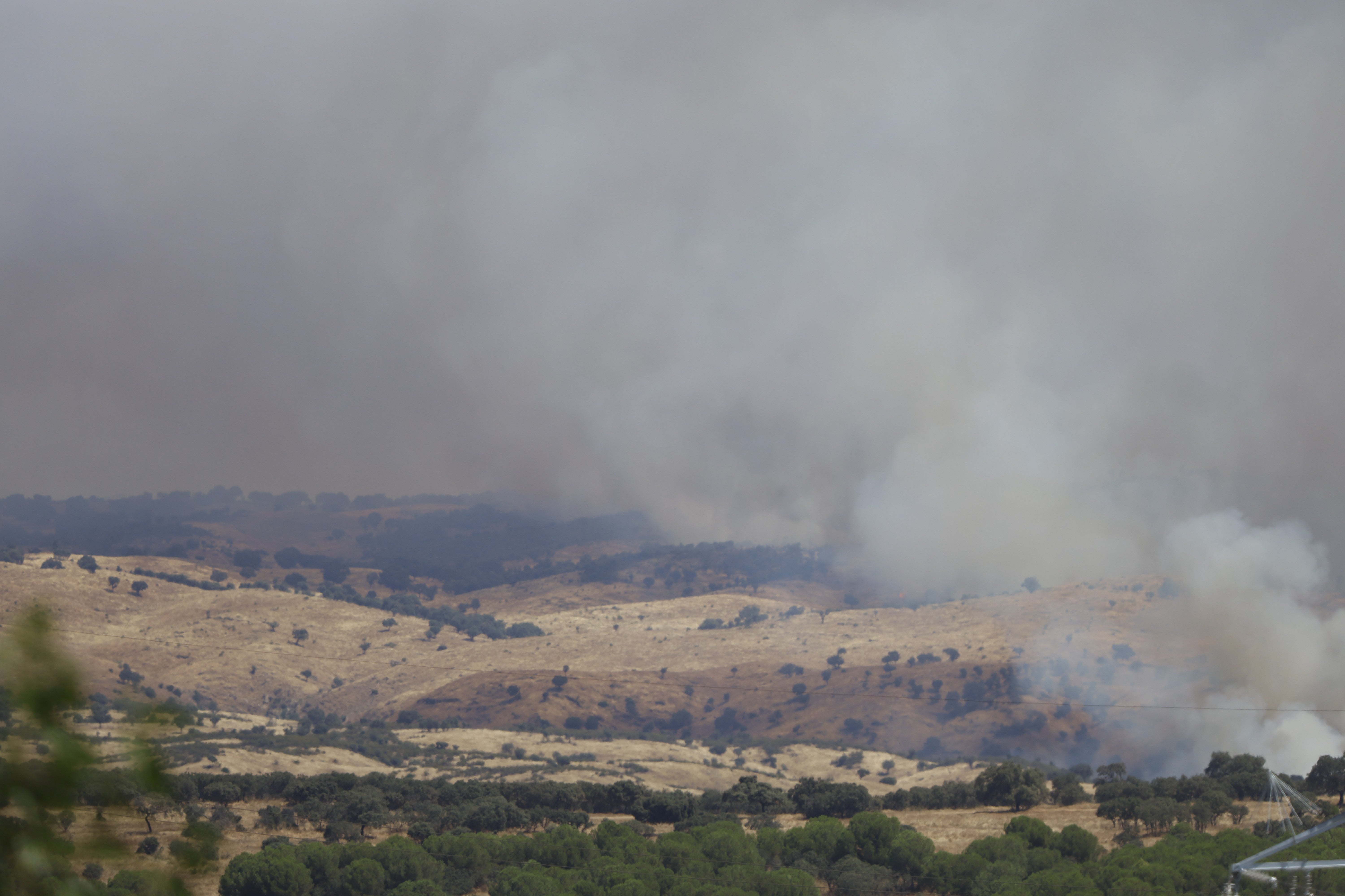 La lucha del operativo del Infoca con el complejo incendio de Obejo, en imágenes