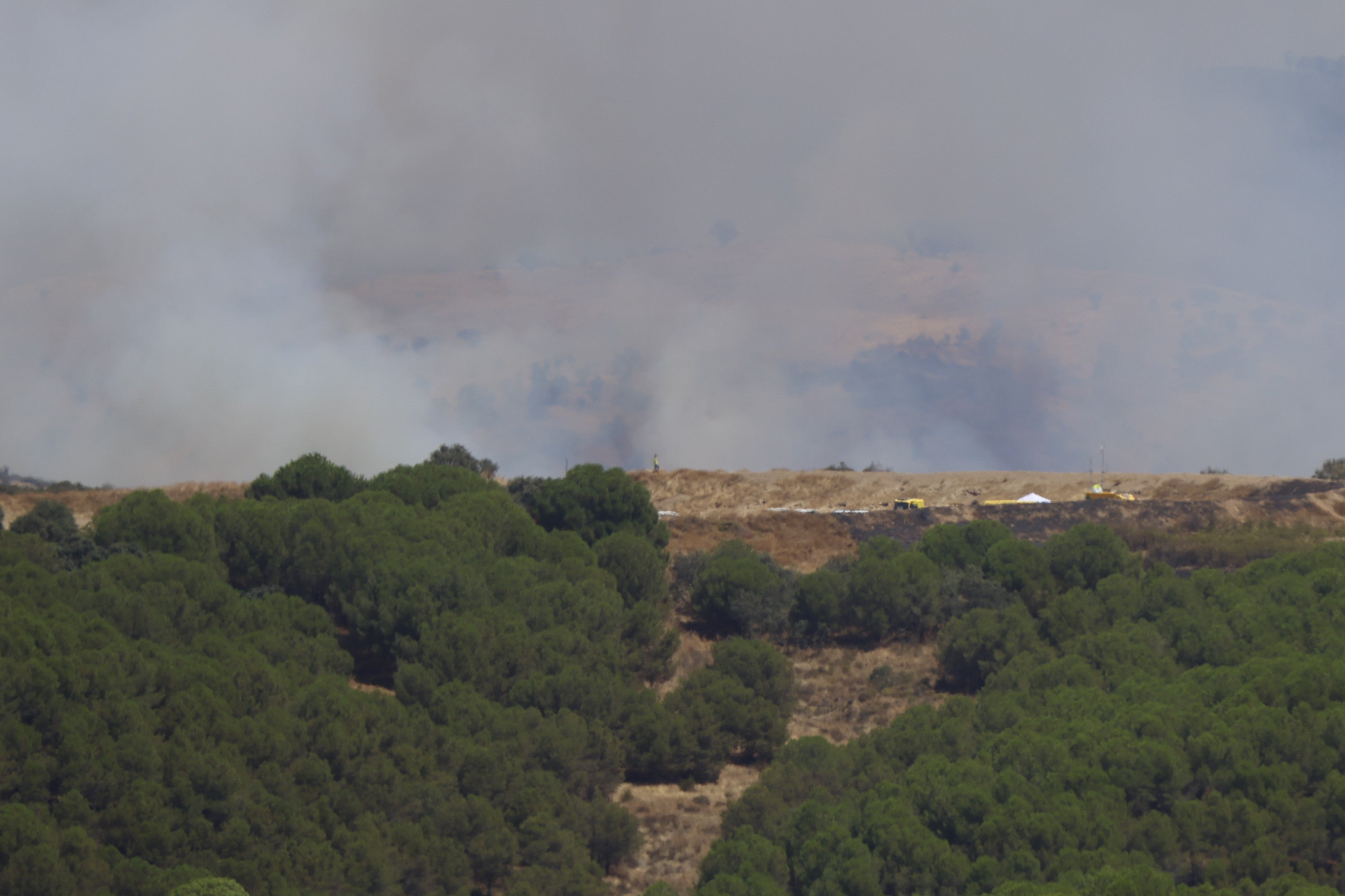 La lucha del operativo del Infoca con el complejo incendio de Obejo, en imágenes