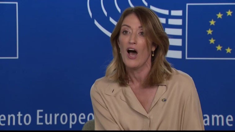 Roberta Metsola: “La Eurocámara ama a António Costa"