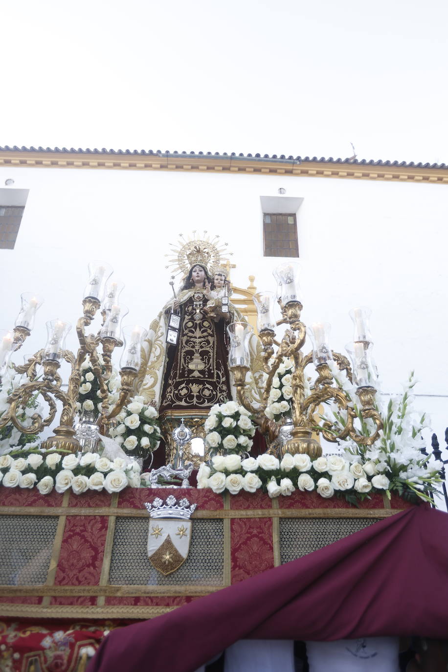 La elegante procesión del Carmen de Puerta Nueva en Córdoba, en imágenes