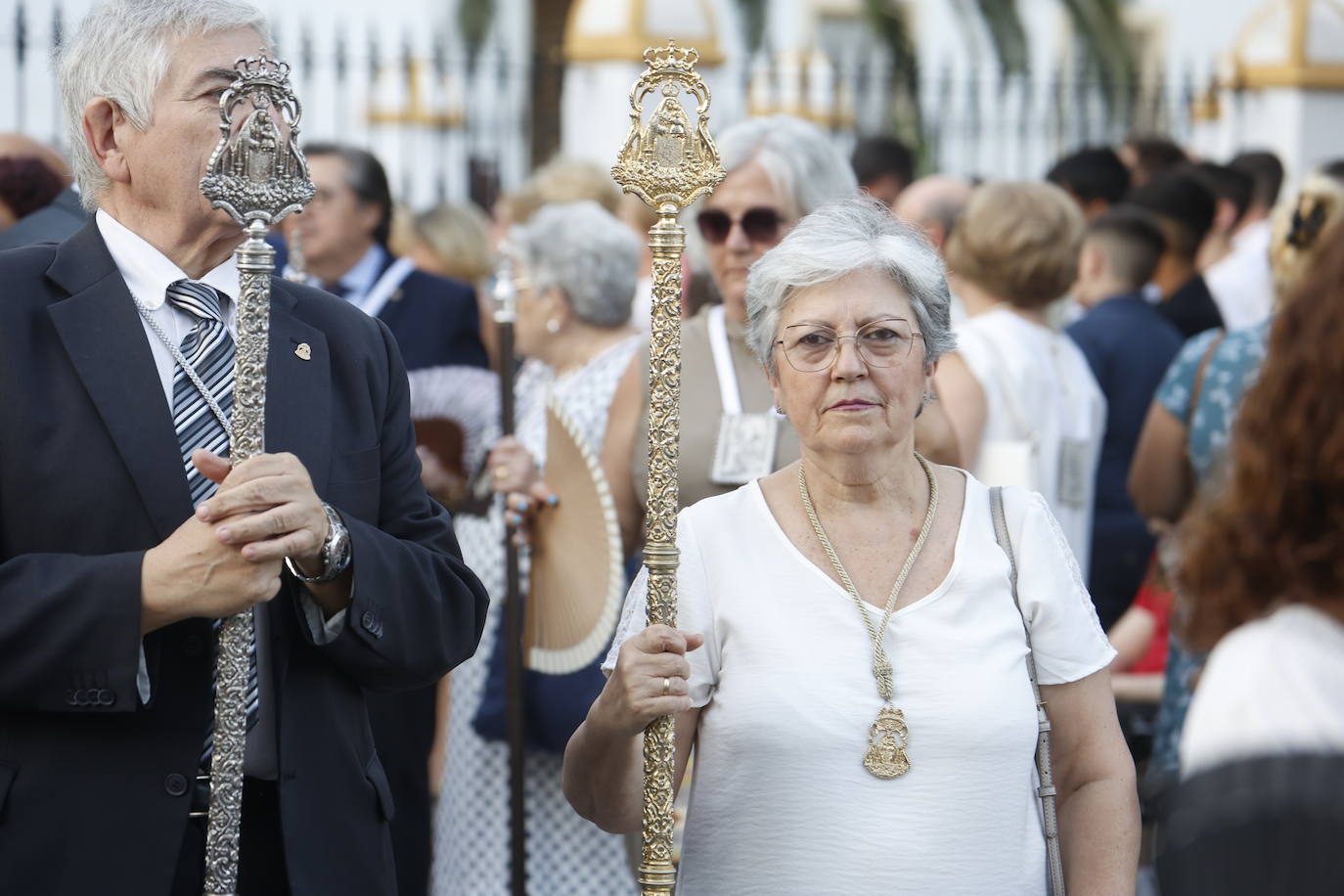 La elegante procesión del Carmen de Puerta Nueva en Córdoba, en imágenes
