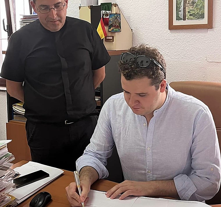 Momento de la firma del contrato