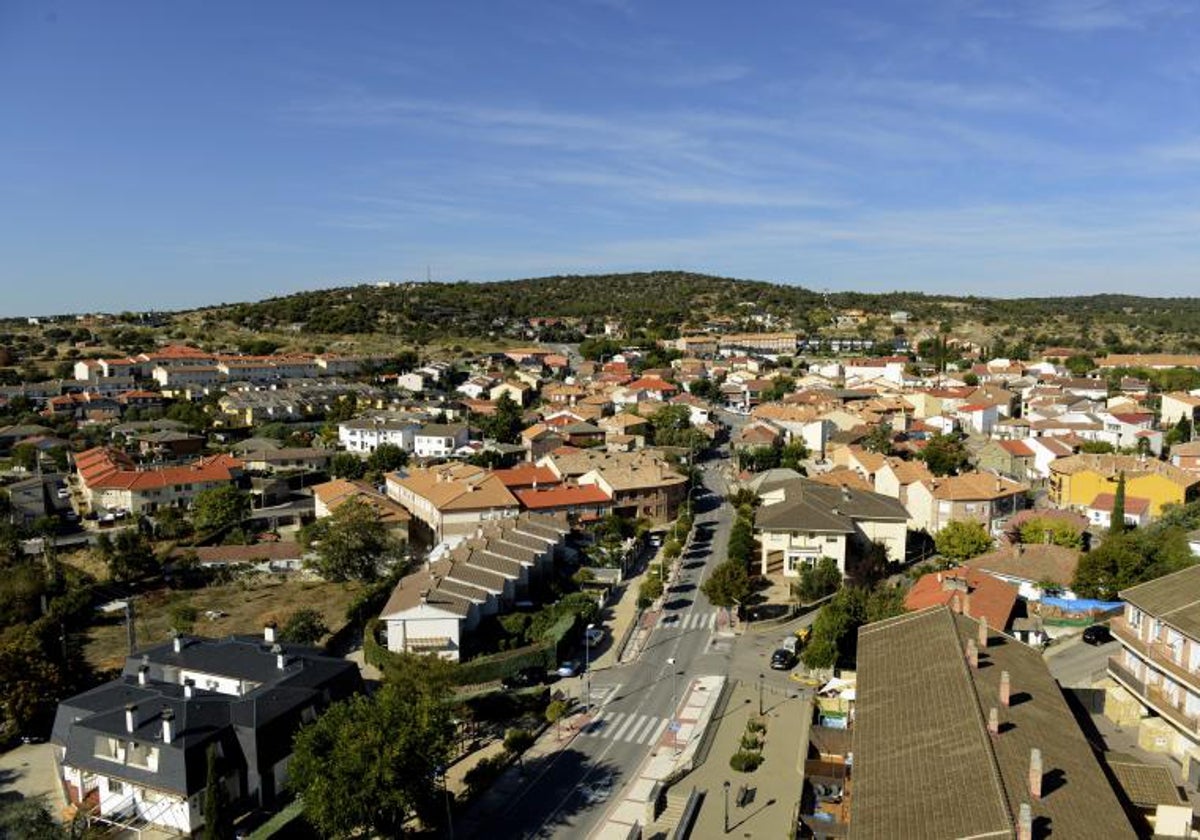 Vista de Navalagamella, municipio madrileño con 2.982 habitantes