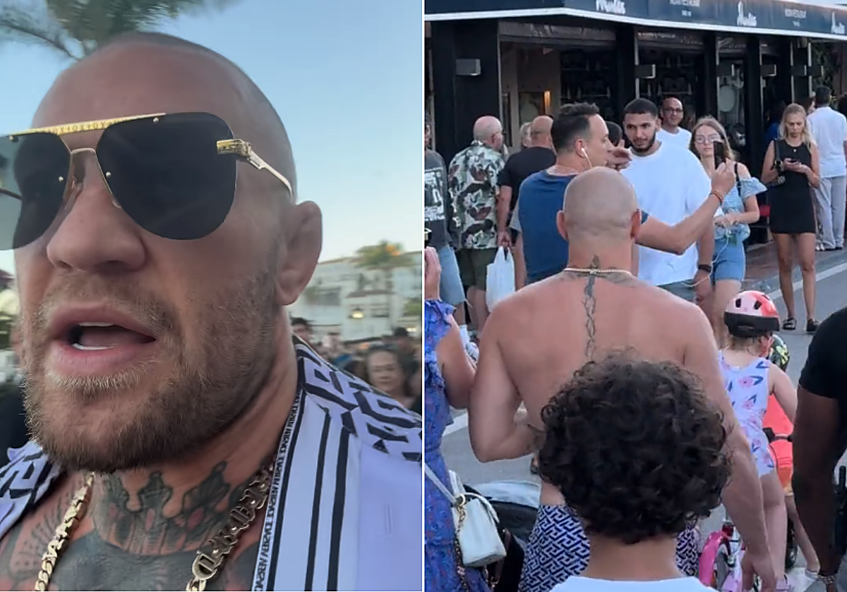 Conor McGregor paseando por Puerto Banús