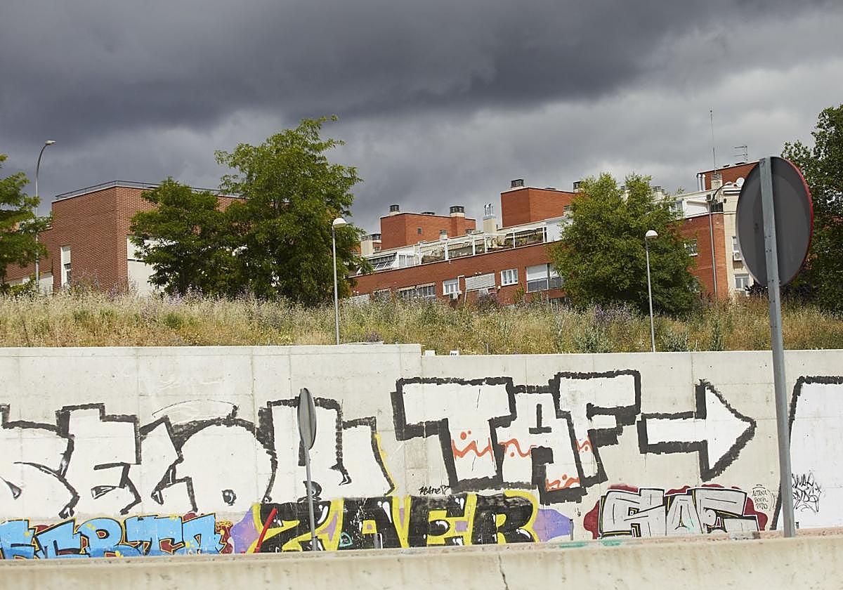 Espacios urbanos vandalizados con grafitis