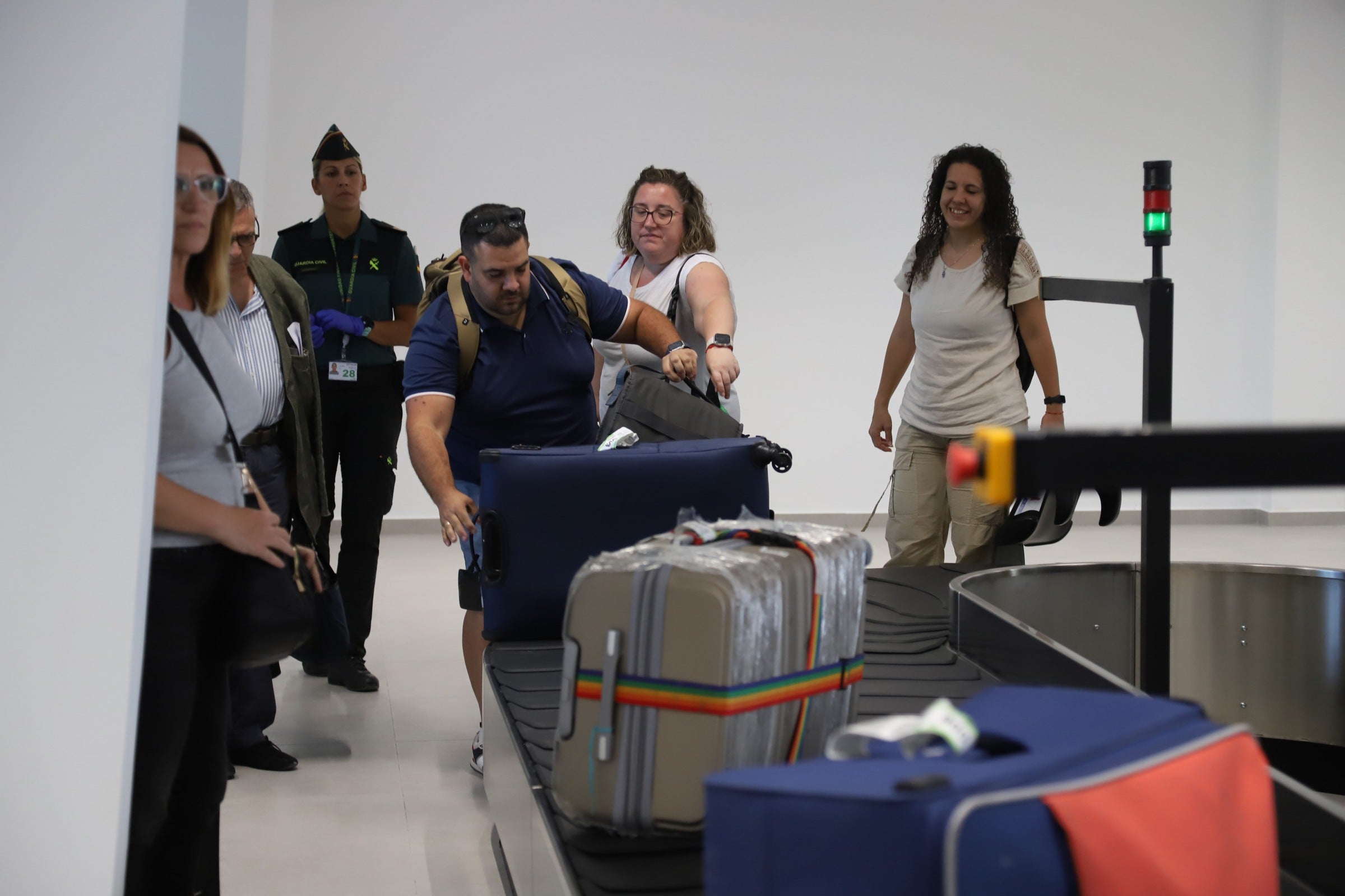 El estreno del vuelo entre Córdoba y Gran Canaria, en imágenes