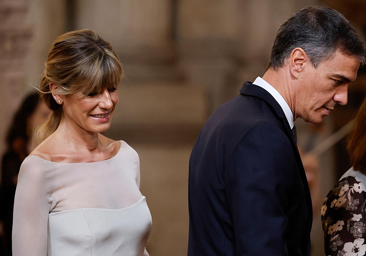 Begoña Gómez junto a Pedro Sánchez