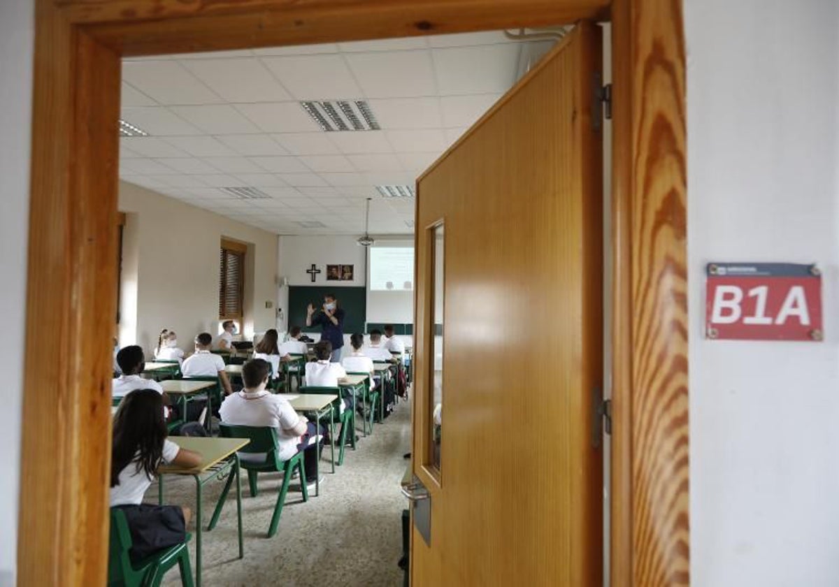 Aula de un colegio Salesianos