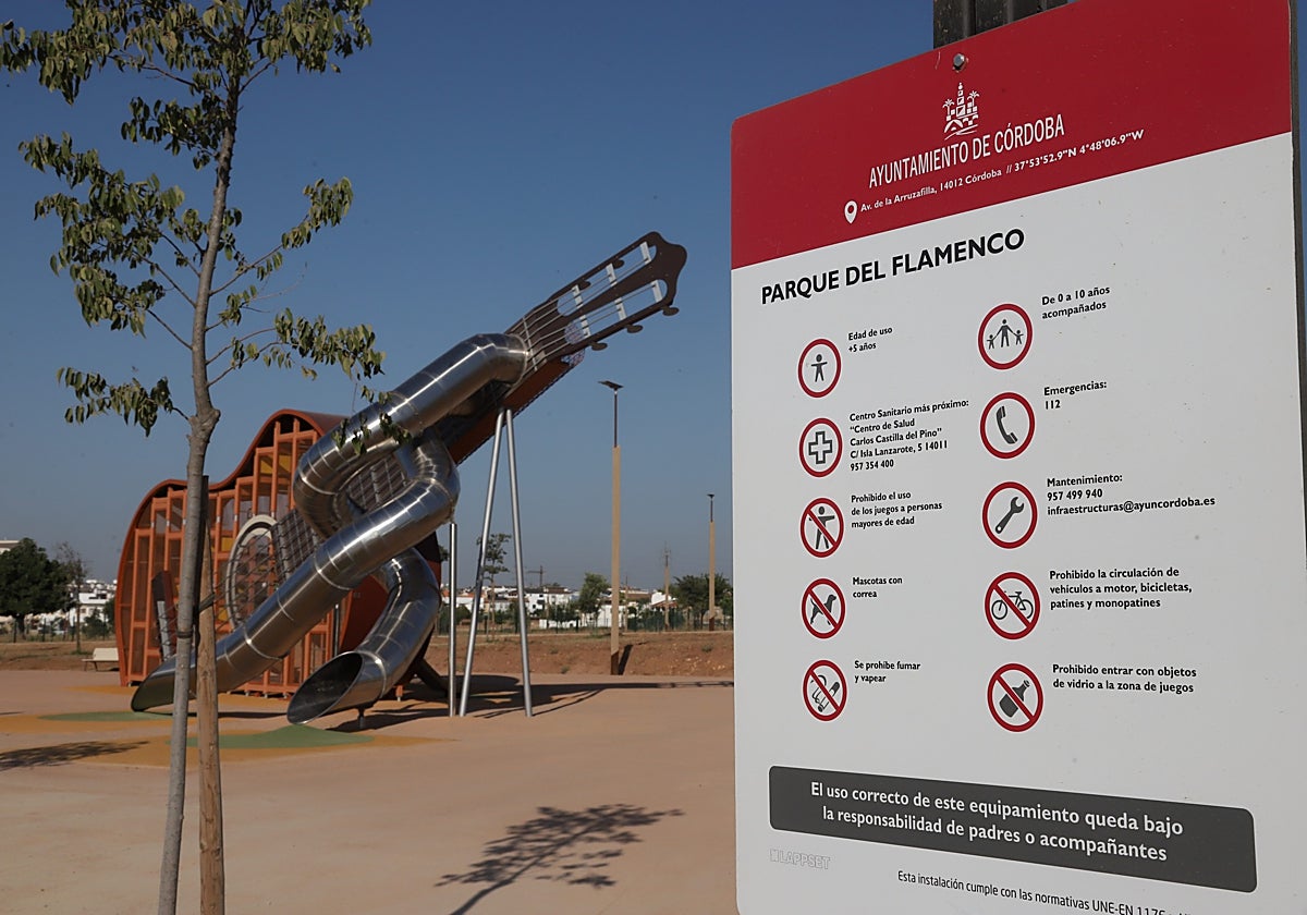 El estreno de otra parte del Parque del Flamenco de Córdoba, en imágenes