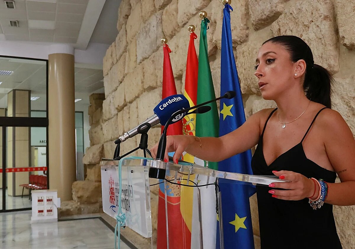 La delegada de Recursos Humanos del Ayuntamiento de Córdoba, Cintia Bustos