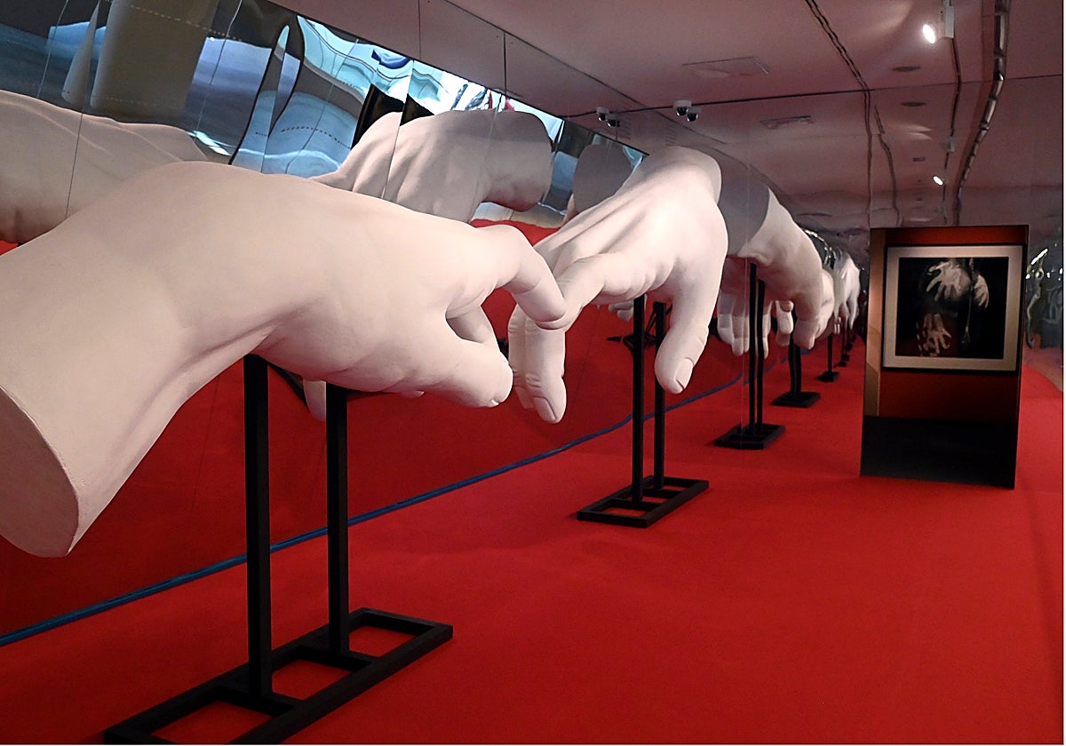 Imagen de la inauguración de la exposición 'Las manos mágicas' del Museo de la Evolución Humana en Burgos