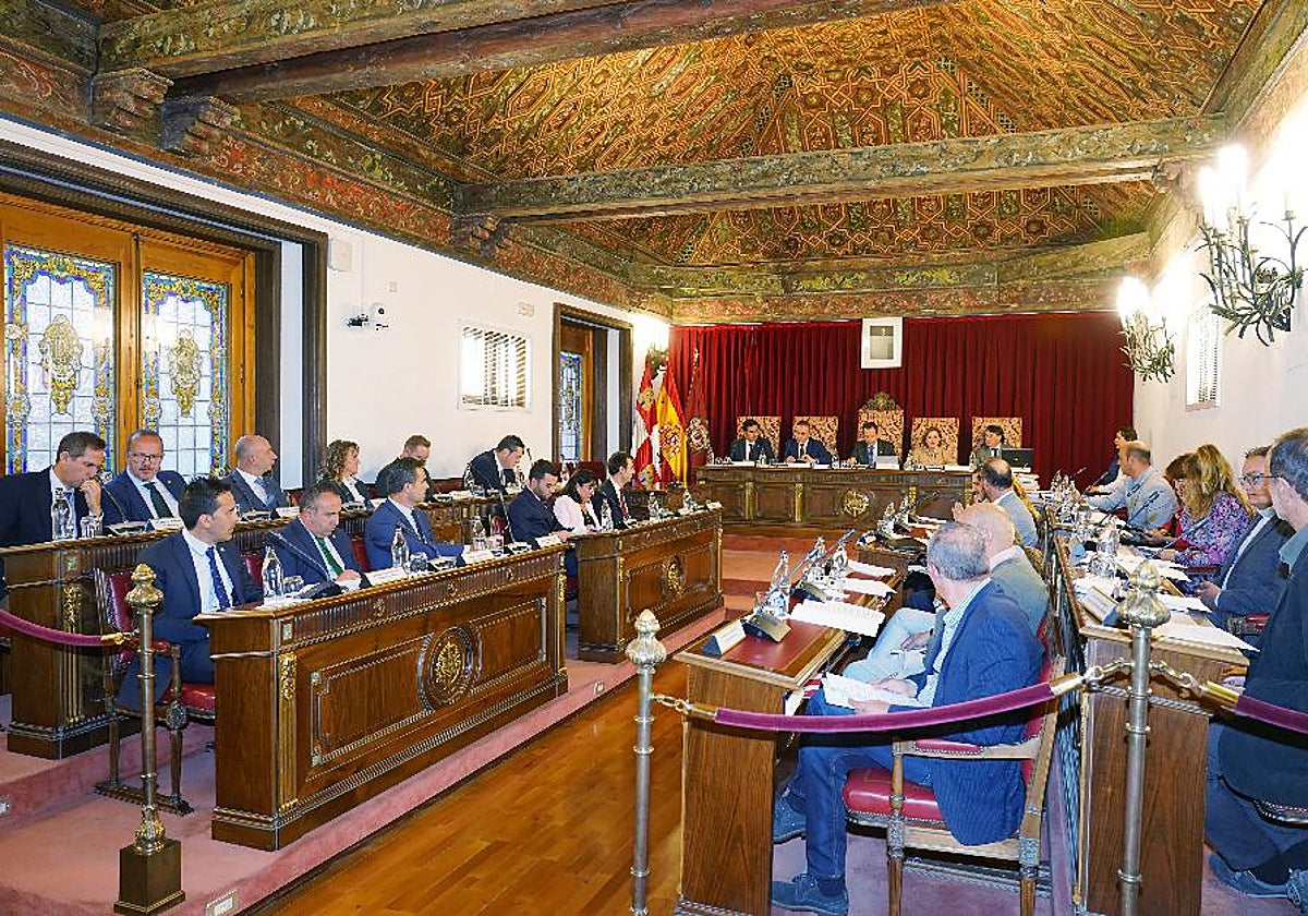 El pleno de la Diputación de Valladolid, en una imagen de archivo