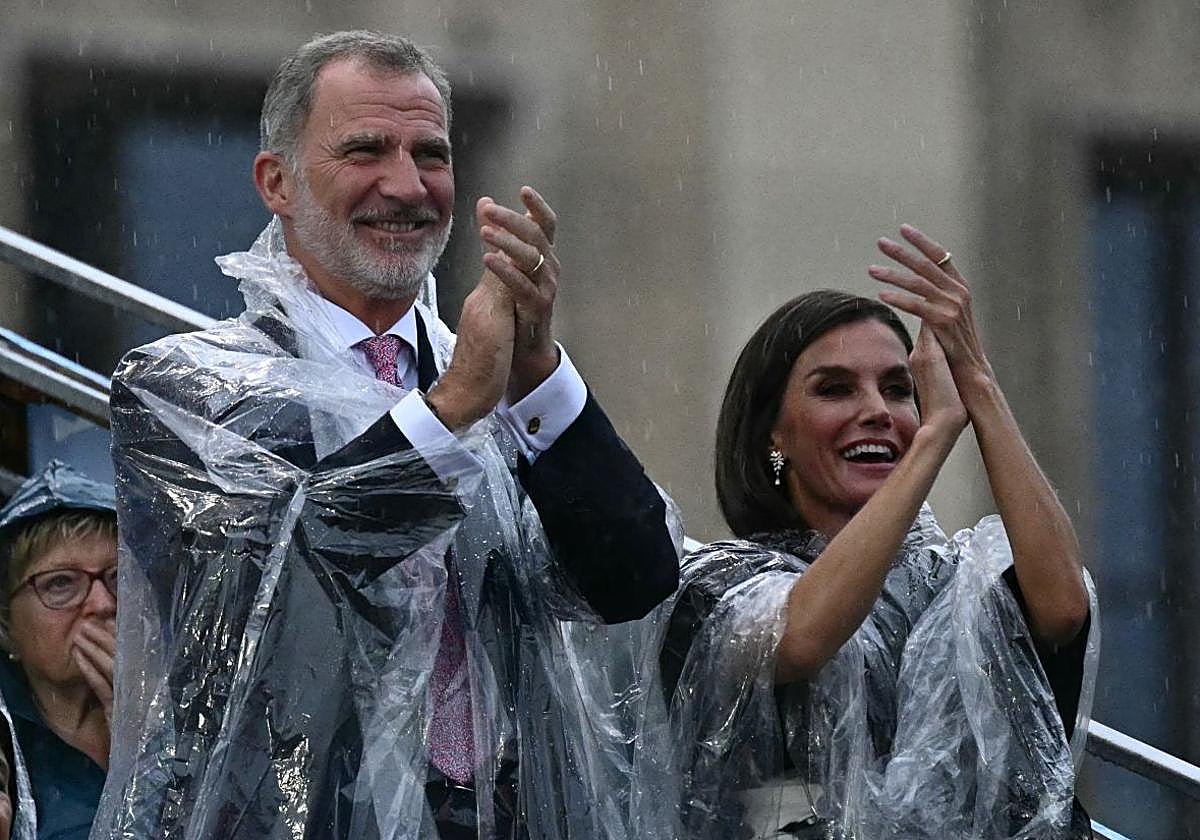 Los Reyes durante la ceremonia de apertura de los Juegos Olímpicos