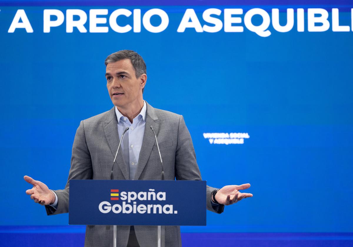 El presidente del Gobierno, Pedro Sánchez