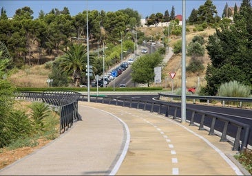 Terminan las obras del itinerario peatonal y carril bici entre avenida de Madrid y Salto del Caballo
