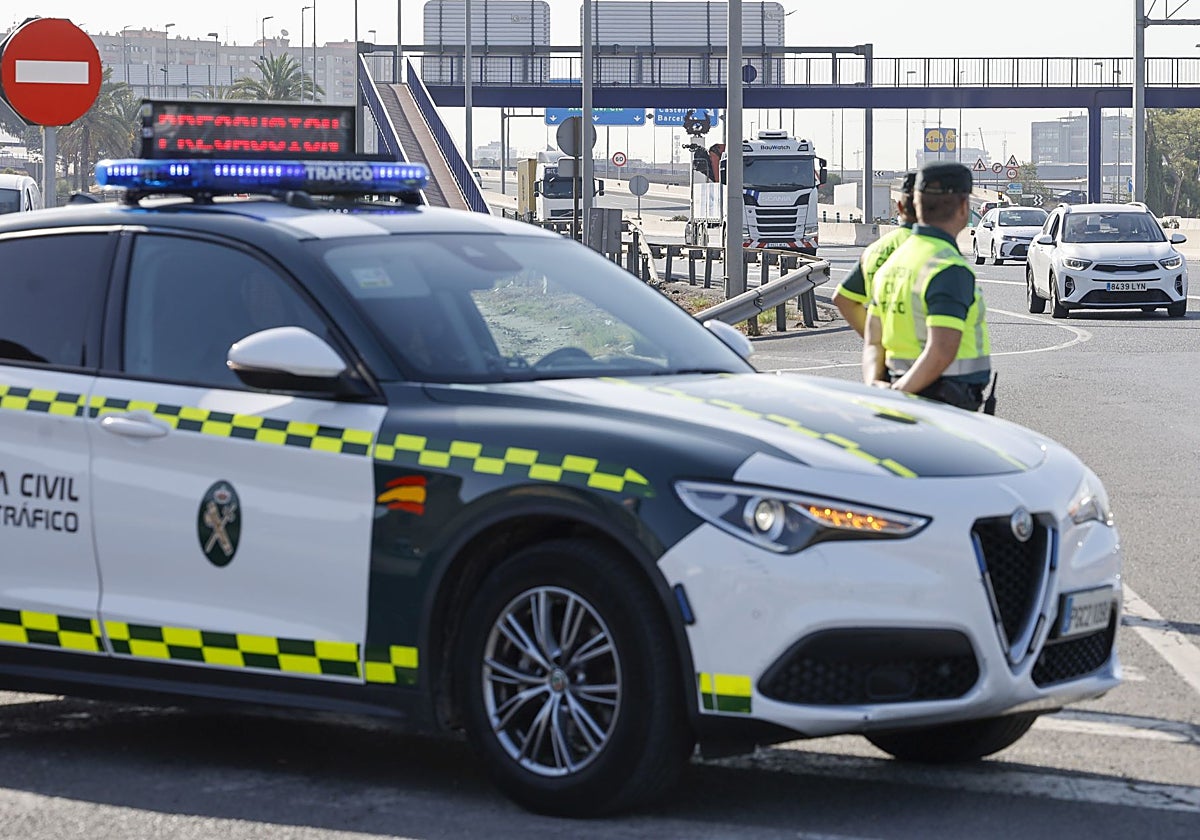 Imagen de un agente de la Guardia Civil tomada este miércoles en Valencia