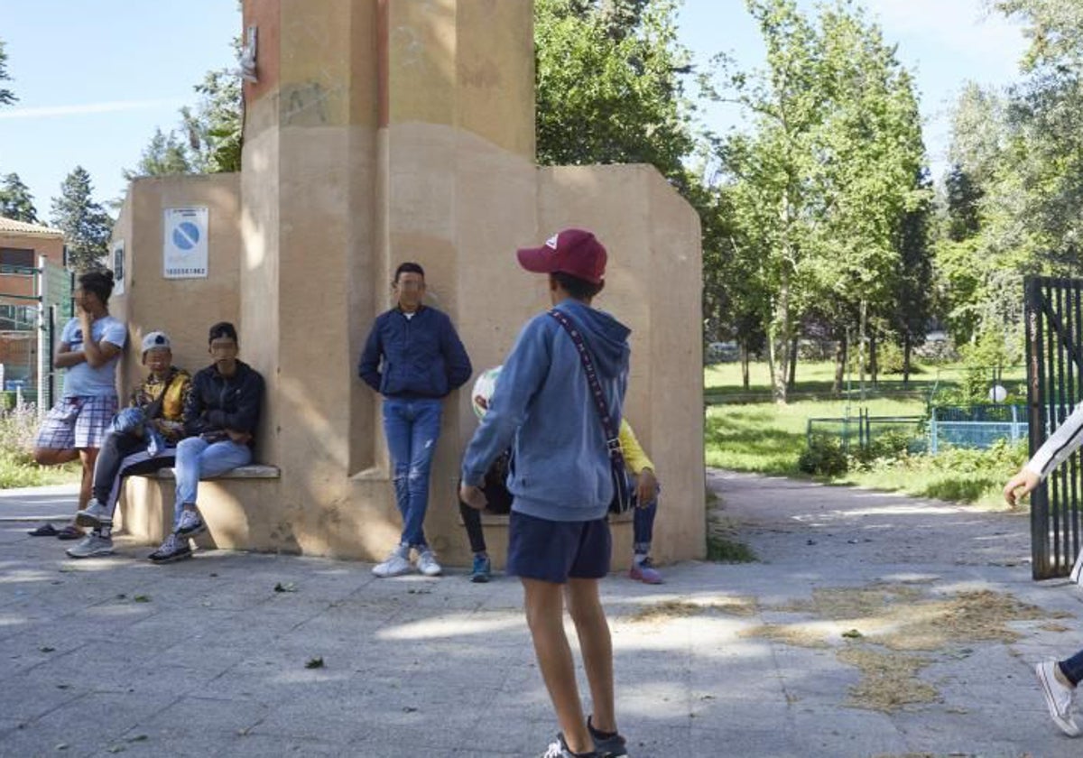 Menores inmigrantes en el centro de primera acogida de Hortaleza