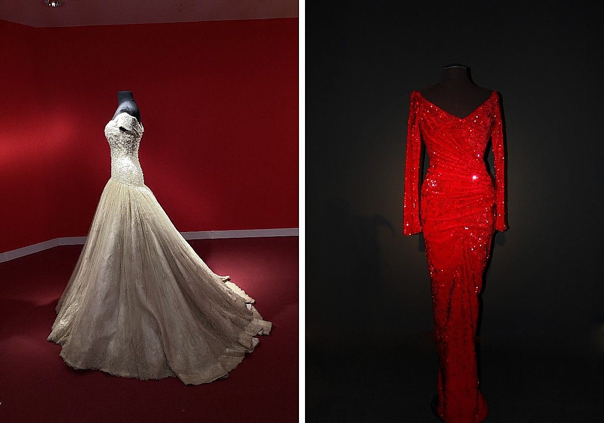 Dos de los trajes disponibles en la muestra