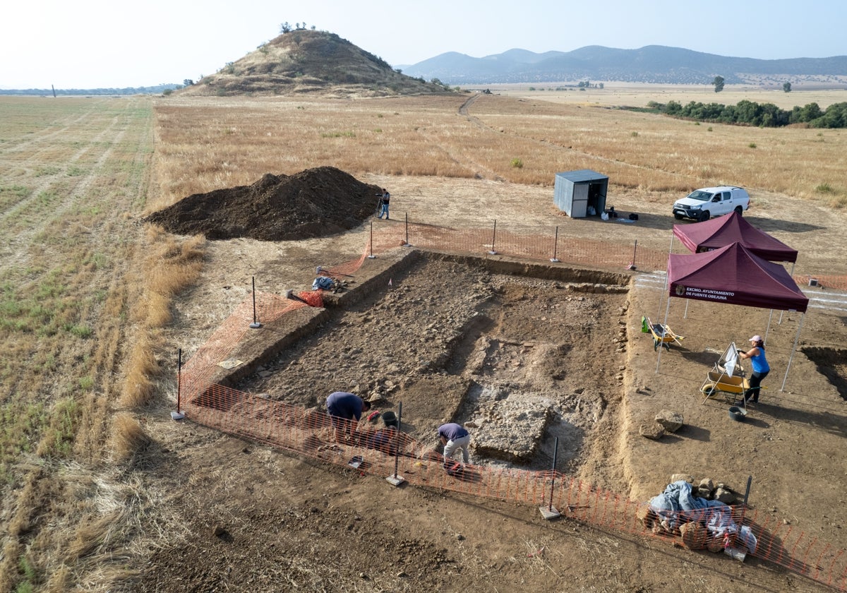 Excavaciones dentro del yacimiento arqueológico