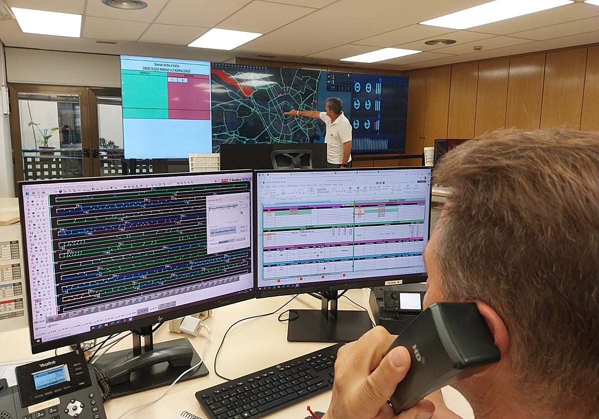 Instalaciones de la compañía de transporte de viajeros EMT Valencia