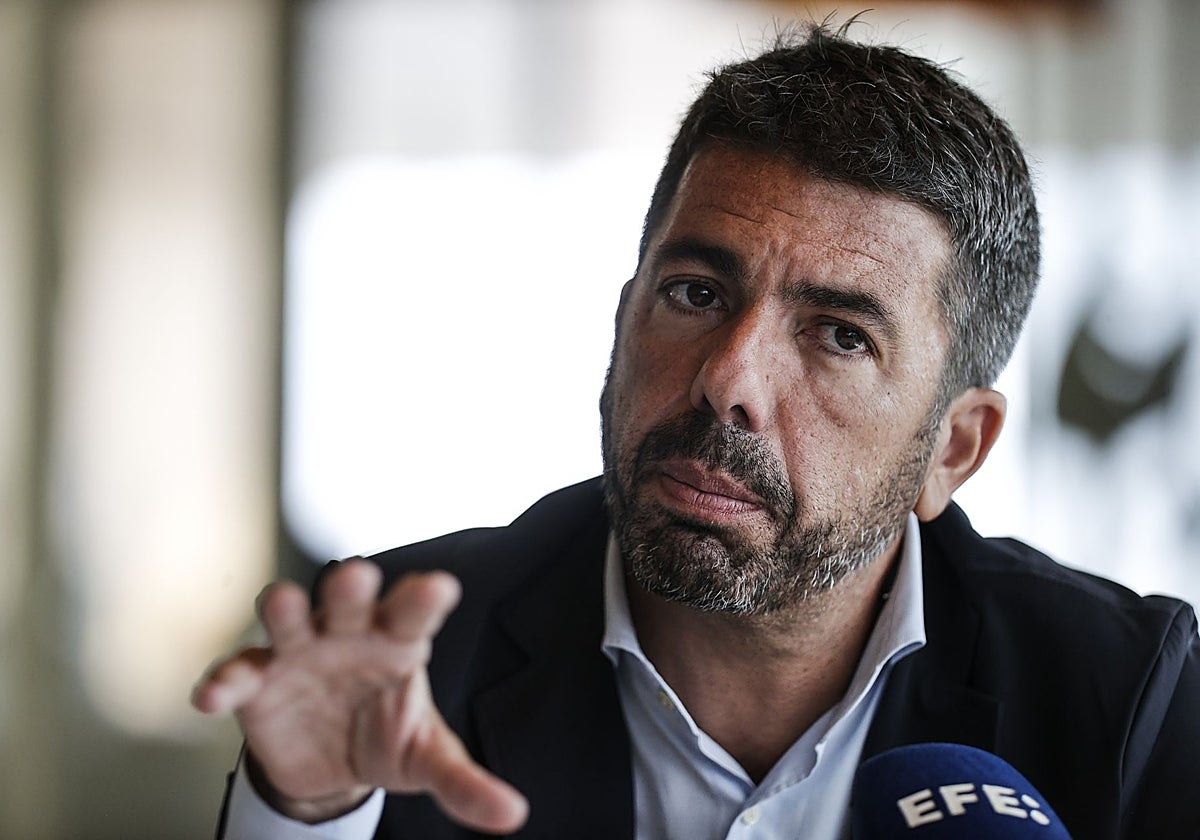 Imagen del presidente de la Generalitat Valenciana, Carlos Mazón