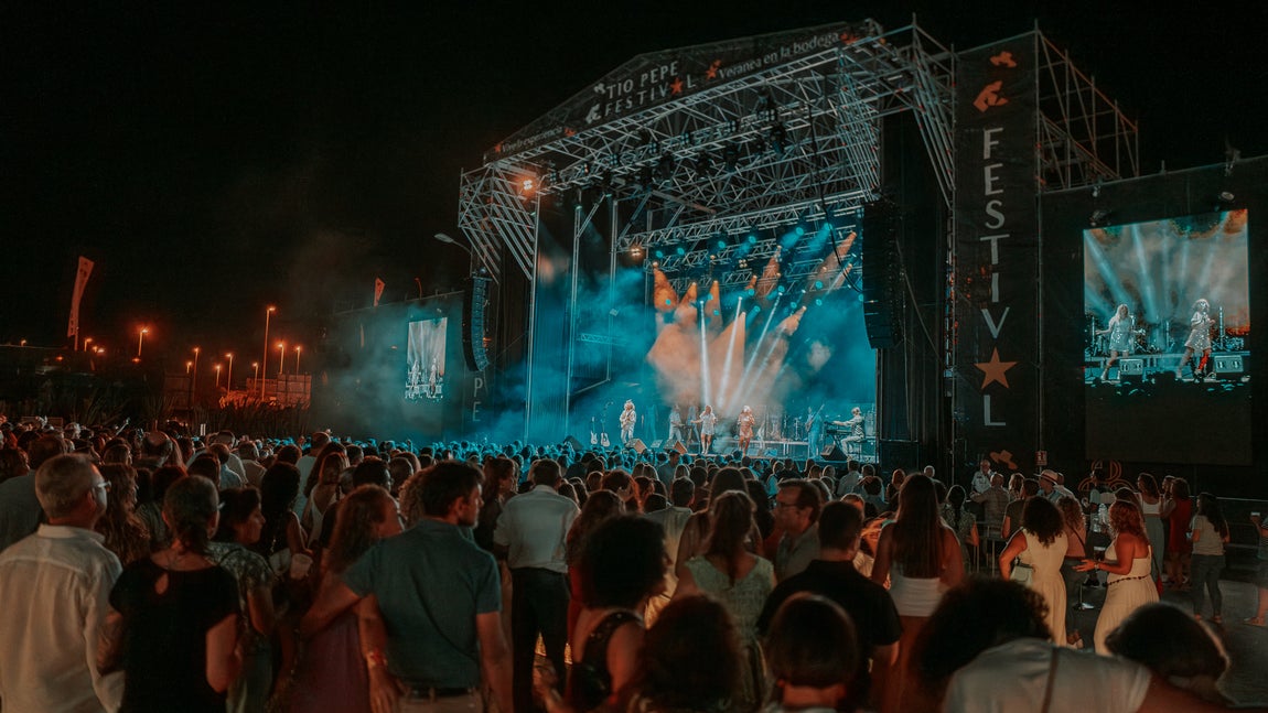 Espectáculo de 'Arrival From Sweden', Tributo a ABBA, en la X edición de Tío Pepe Festival