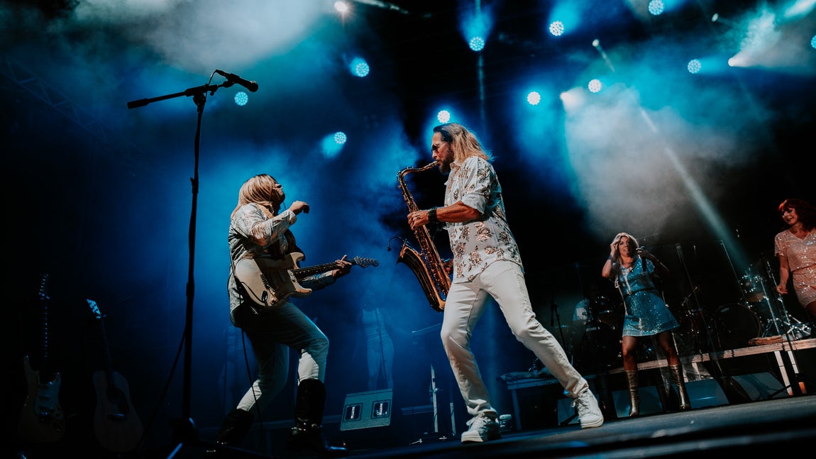Espectáculo de 'Arrival From Sweden', Tributo a ABBA, en la X edición de Tío Pepe Festival