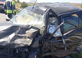 Una fallecida en el choque entre dos vehículos en Aguilar de Campoo (Palencia)