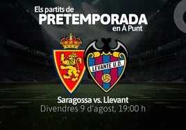 La televisión de À Punt retransmite el Levante-Zaragoza previo al inicio de la Liga