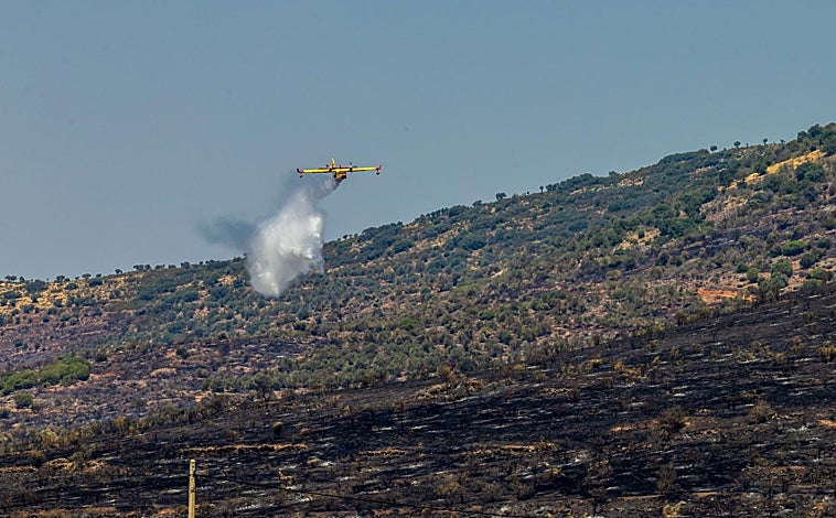 Imagen principal - Tareas y personal en las labores de extinción