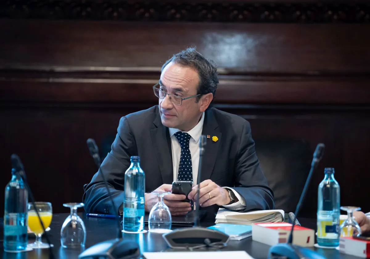 El presidente del Parlamento de Cataluña, Josep Rull