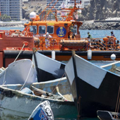 Salvamento rescata un cayuco con 75 migrantes en aguas de Gran Canaria