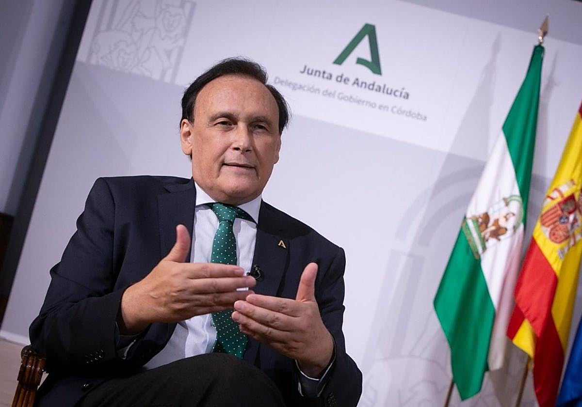 Villamandos, durante la entrevista