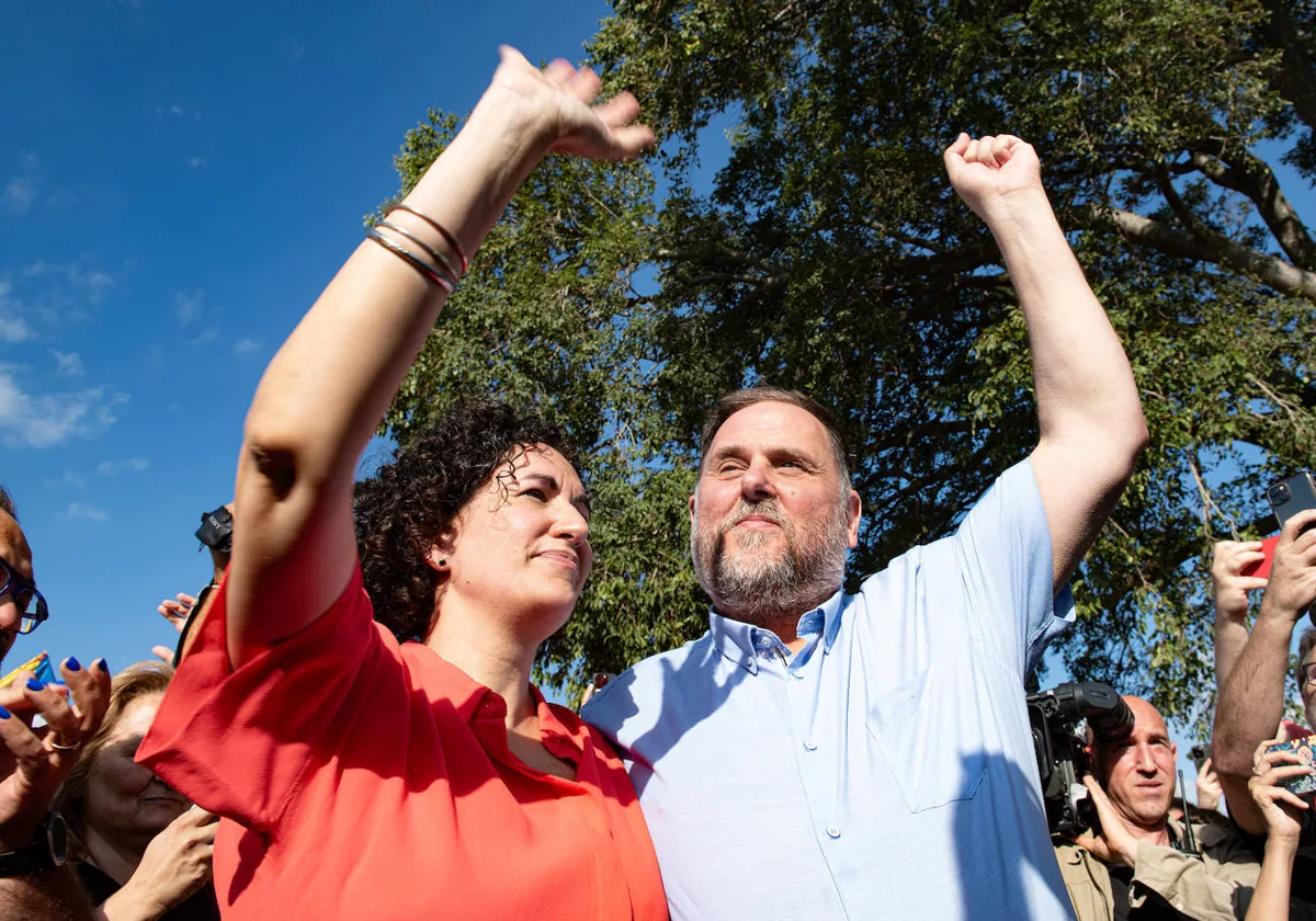 Marta Rovira y Oriol Junqueras, tras el archivo del caso Tsunami