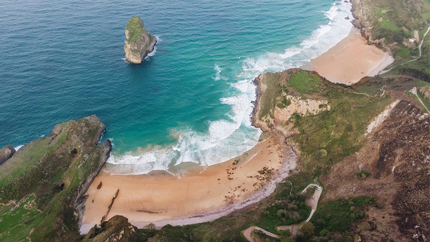 Las playas gemelas de Asturias