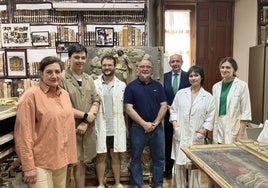 Se reanudan las obras de restauración de la segunda parte del retablo mayor de la Catedral de Cuenca