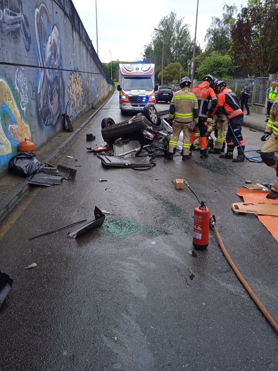 Imagen del lugar de accidente