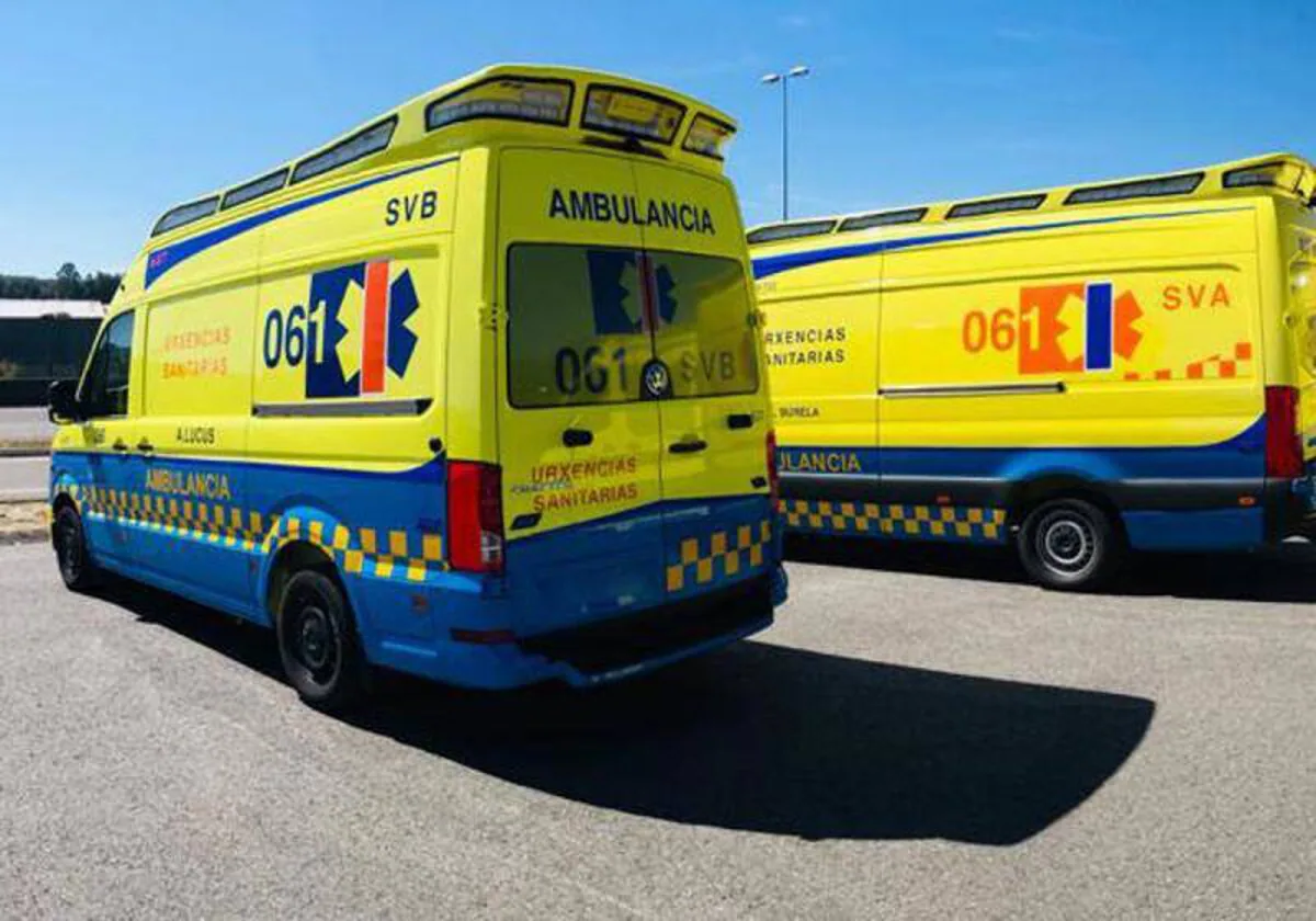 Una ambulancia de los servicios sanitarios gallegos, en una imagen de archivo