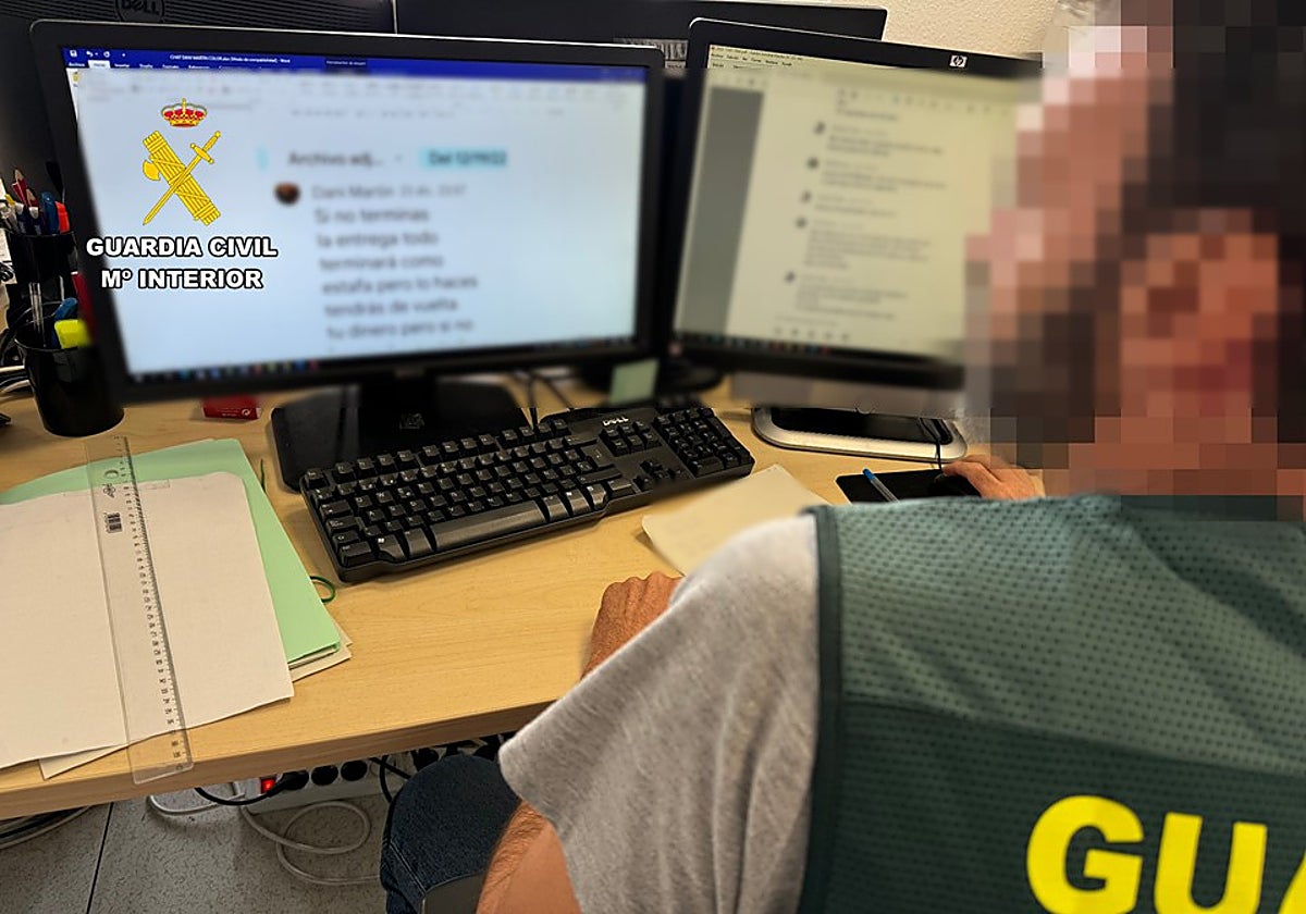 Imagen de un agente del Equipo @ de la Guardia Civil