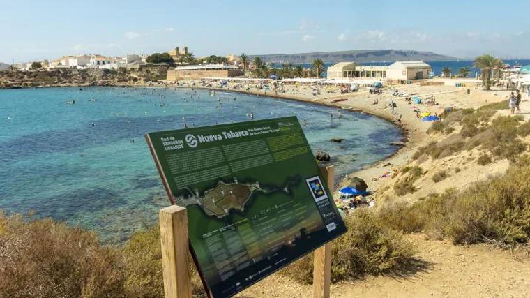 Vistas de la playa de la isla