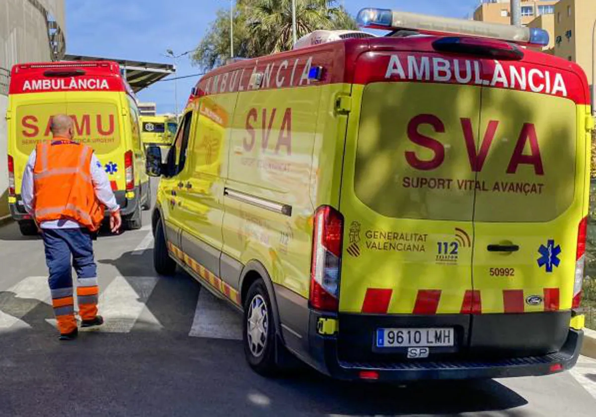 Ambulancias del SAMU y de SVB, en imagen de archivo