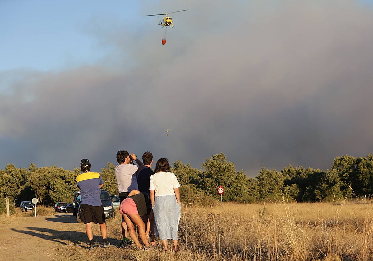 Incendio en la localidad de Trabazos