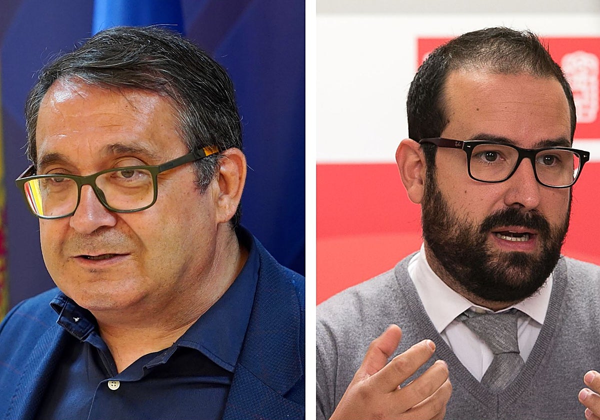 Los exprocuradores socialisras Juan Luis Cepa y Ángel Hernández en imágenes de archivo